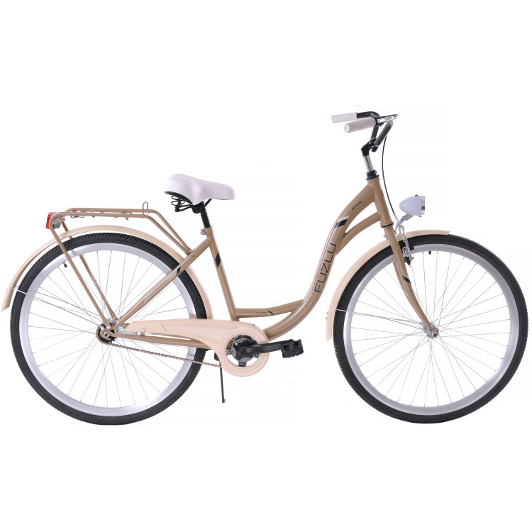 Mestský bicykel 28 Fuzlu Nevada S-1 Zlato-krémový Matný